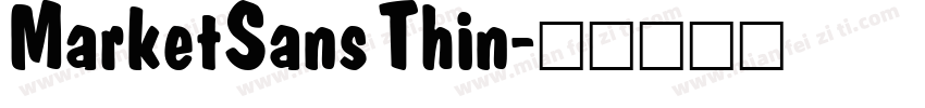 MarketSans Thin字体转换